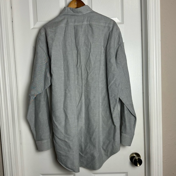 Ralph Lauren Mens Long Sleeve Button Down Dress Shirt in Gray - Picture 4 of 5
